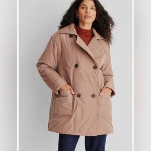 Future Collective Mini Puffer Trench Coat Reese Blutstein